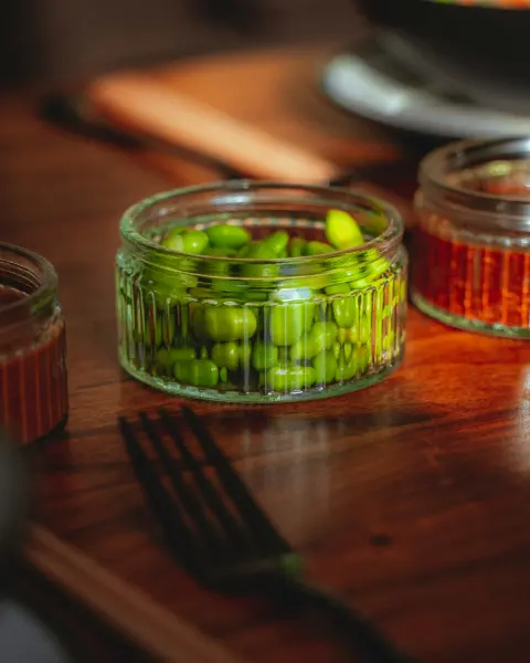 Sea-salt edamame
