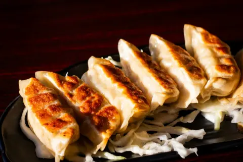 Golden gyoza